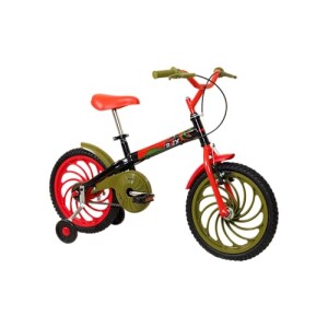 Bicicleta Infantil Caloi Power Rex Aro 16 com Rodinhas Cobre-Corrente e Ajuste Rápido do Banco