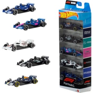 Kit Hot Wheels Com 5 Veículos Metálicos Temáticos Surtidos De 7 Cm, Cheios De Detalhes E Estilo. Perfeito Para Colecionar, Brincar E Am
