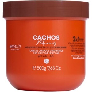 Máscara 2x1 Arvensis cabelos crespos e crespíssimos - 500g