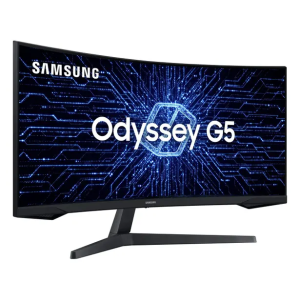 Monitor Gamer Samsung Odyssey G5 34" UWQHD Tela Curva Ultrawide Painel VA 165Hz 1ms HDR10 HDMI DP FreeSync
