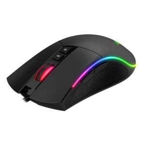 Havit Mouse Gamer Ms1001s Rgb Programável Macro, 7 Botões, 800-1600-2400-3200-4800-8000 Dpi, Usb, Design Ergonômico, Antiderrapante