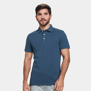 Camisa Polo Slim Tommy Hilfiger Casual Masculina