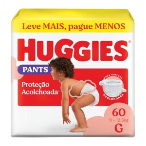 Fralda Pants Huggies Supreme Care G 60 Unidades