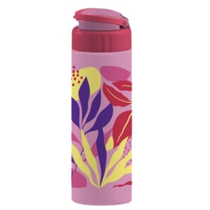 TIBA Garrafa Squeeze Roma Decorada Rosa 700 ml
