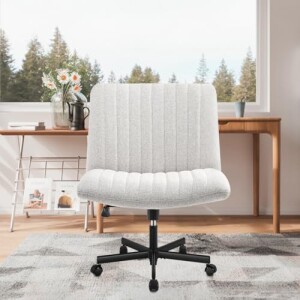Cadeira de Escritório Python Fly Leisure, Assento Extra Grande e Largo em Tecido