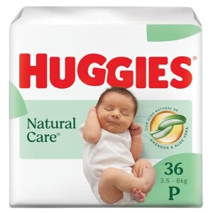 Huggies Fralda Premium Natural Care P 36 Unidades