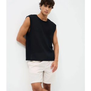Bermuda Masculina Passeio Rajadinha com Cós Elástico