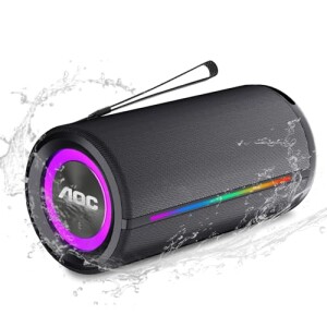 AOC ACS4341 Caixa de Som Portátil Alto-falante Bluetooth portátil IPX5 à prova d'água 35W AI Sound Boost