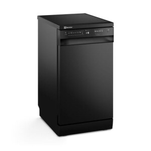 Electrolux Lava-Louças de Piso Preto 44,8 x 60 x 84,5 cm 10 Serviços com Programa Lava e Seca Higienização a 70°C