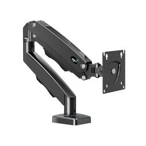 Elg, F80n, Suporte Articulado De Mesa, Pistão A Gás, Design Compacto E Retrátil, Ergonômico, Monitores 17'' A 35'', 2kg A 9kg, Preto