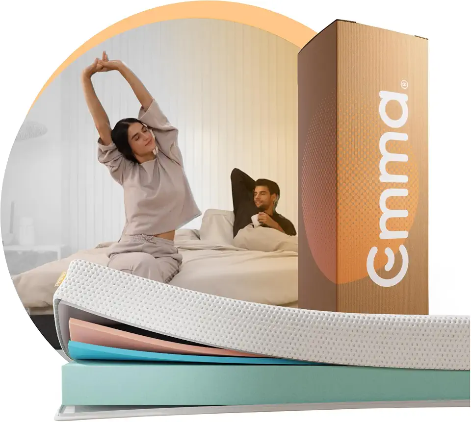 Colchão Queen Emma One Plus - Firme com tecnologia alemã, 100 noites de teste e 10 anos de garantia.
