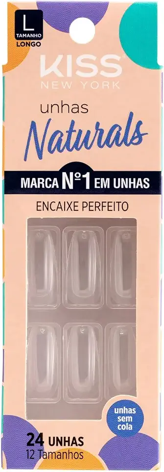 Kiss - Unhas Naturals Cn02B Transparente