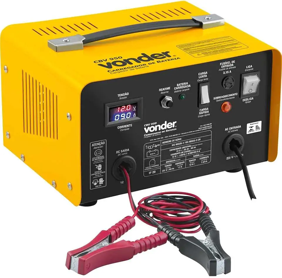 Vonder, Carregador de bateria, 220 V~, CBV 950.