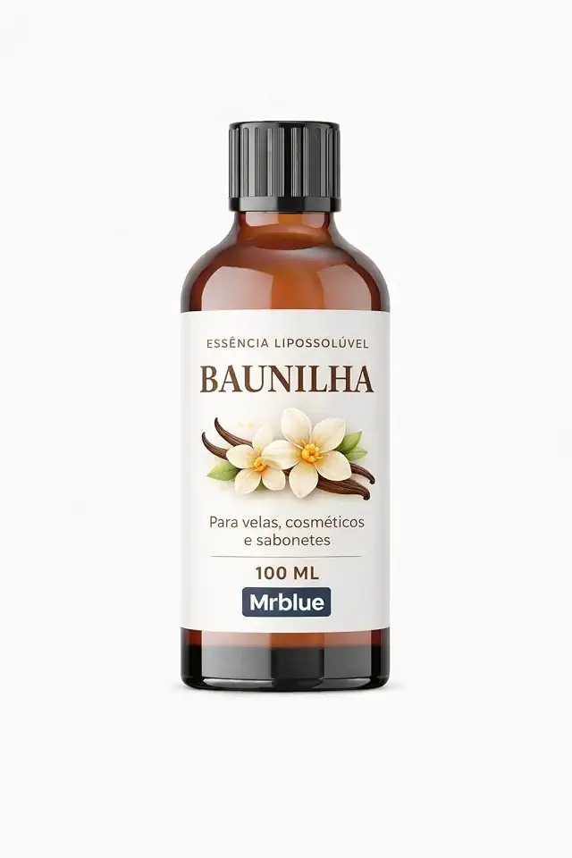 Essência Lipossoluvel de Baunilha para Velas Aromáticas - 100ml