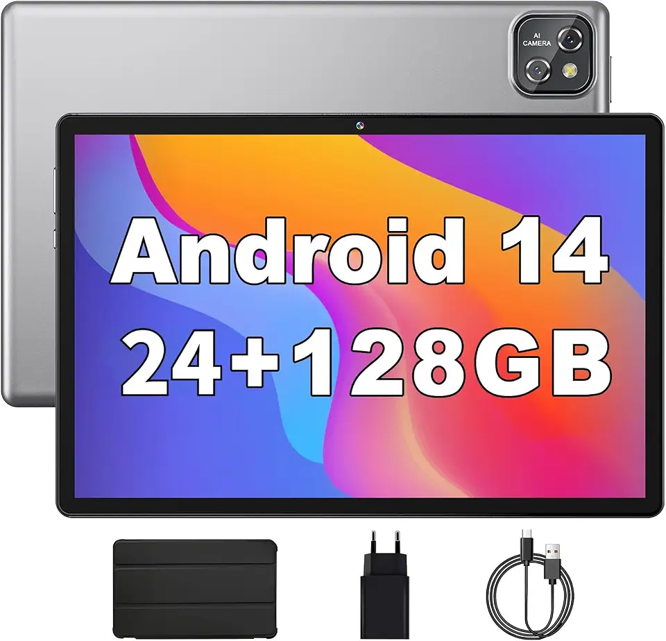 MARVUE Pad M13 Tablet, Android 14, tablet 10,1 polegadas, Com Caixa, 24GB de RAM, tablet 128GB, Expansível até 1TB, Processador Octa-Core,GMS,Wi-Fi,Câmera Frontal de 5MP, Câmera Traseira de 12MP