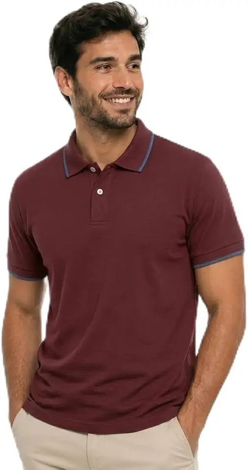 Polo Masculina Casual Premium Em Malha Confortável Leve Moderno Respirável