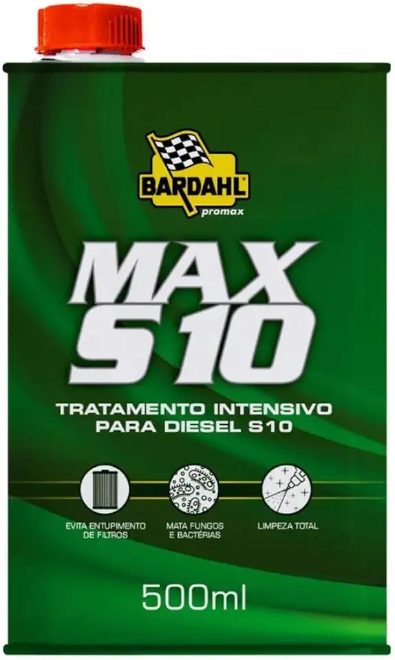 Par Aditivo Max S10 Para Combustível a Diesel Bardahl 500mL 2 Unidades