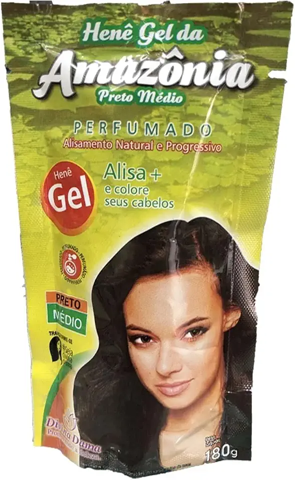 Alisante Henê Em Gel Divina Dama Preto Forte 180g