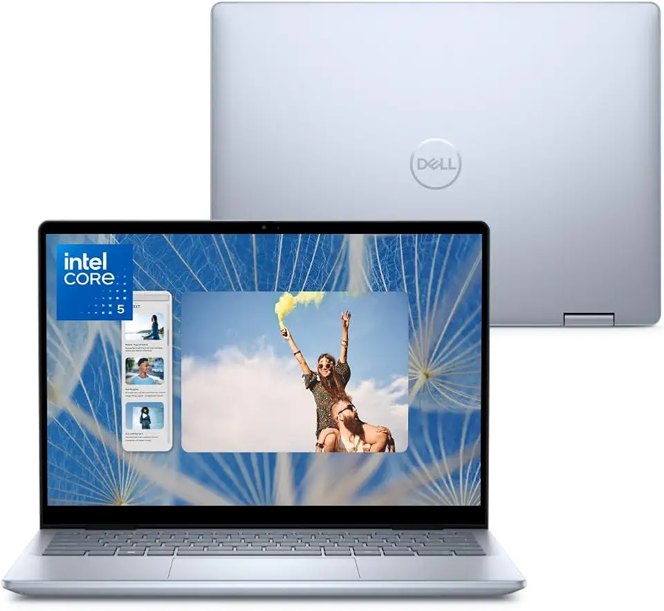 Notebook 2 em 1 Dell Inspiron 2IN1-I1300-A30 14" FHD+ Touch Intel® Core™ i5 16GB 512GB SSD Windows 11 Prata Gelo