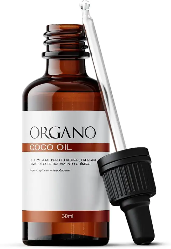 Óleo Vegetal de Coco Fracionado ORGANO 100% Puro – Uso Capilar e Corporal