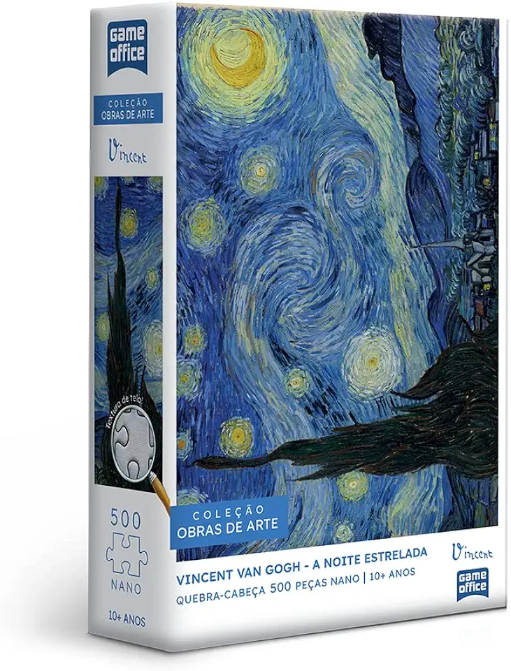 Toyster - Quebra-cabeça: Vincent Van Gogh: A Noite Estrelada - 500 peças nano - Game Office