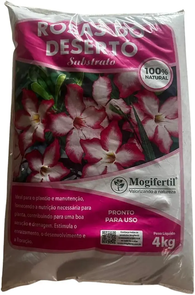Substrato para Rosas do Deserto Nutrição e Crescimento Saudável das Plantas 4kg