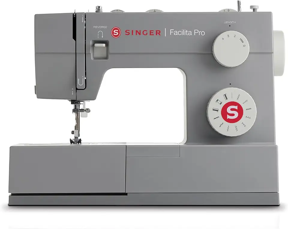 Singer Facilita Pro 4411 | Máquina de Costura 127V | 1.100 Pontos/Min, 10 Pontos Decorativos | Base de Aço Inoxidável, Braço Livre, LED, Pressão Ajustável da Sapatilha