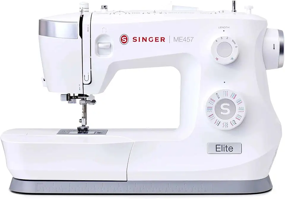 Máquina de Costura Overlock Singer S0105, 220V, 1300 PPM, 6 Tipos de Pontos, Braço Livre, LED, Estrutura em Metal