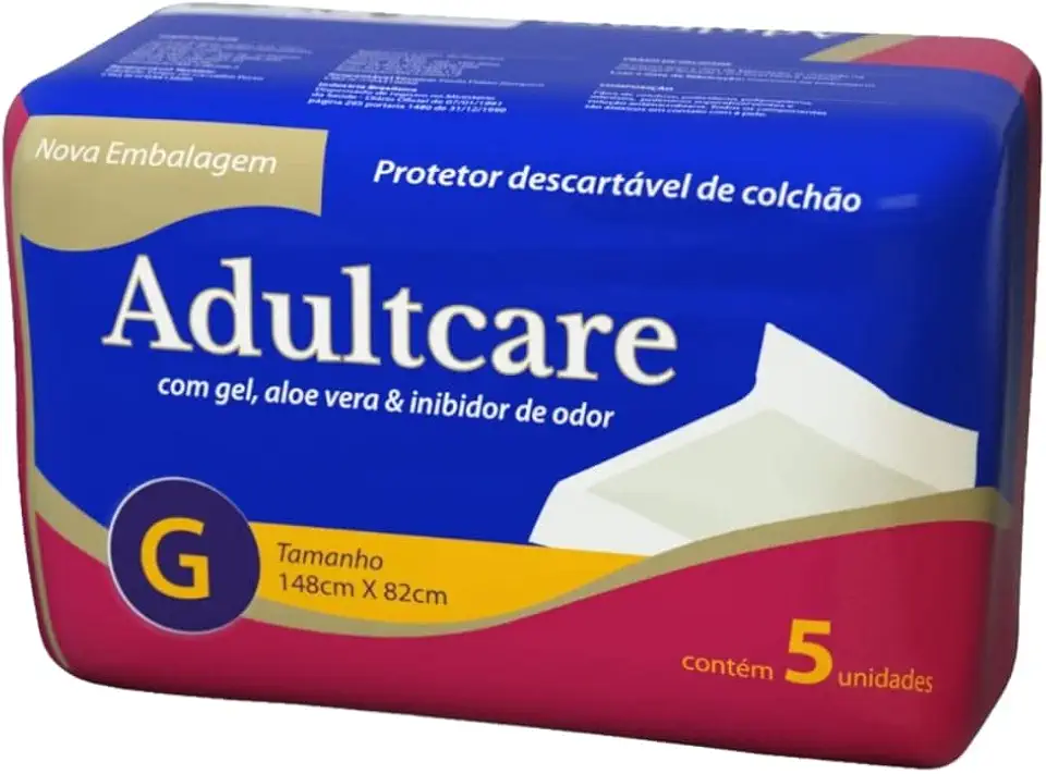Adultcare Protetor Descartável De Colchão 5 Unidades