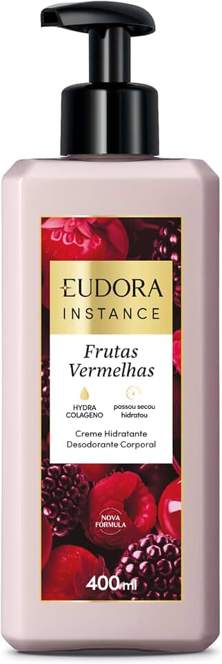 EUDORA INSTANCE LOÇÃO DES HID CORPORAL FRUTAS VERMELHAS 400ml