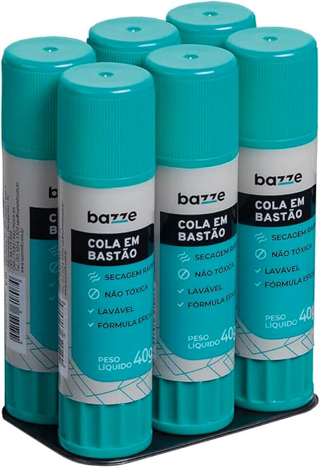 Cola Bastão Bazze 40 G Shrink 6 Unidades