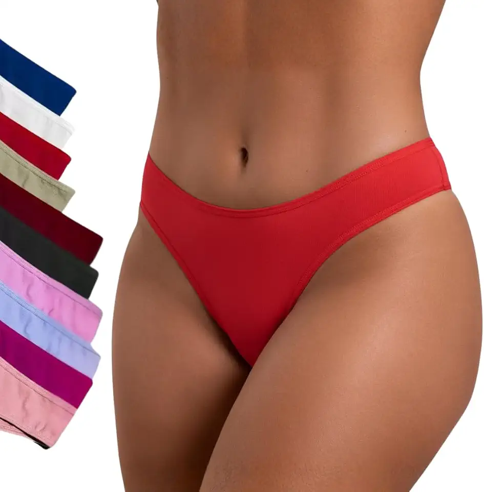 Kit 10 Calcinha Cotton Confort 100% Algodão Tanga Básica Feminina Comfortável Reforçada