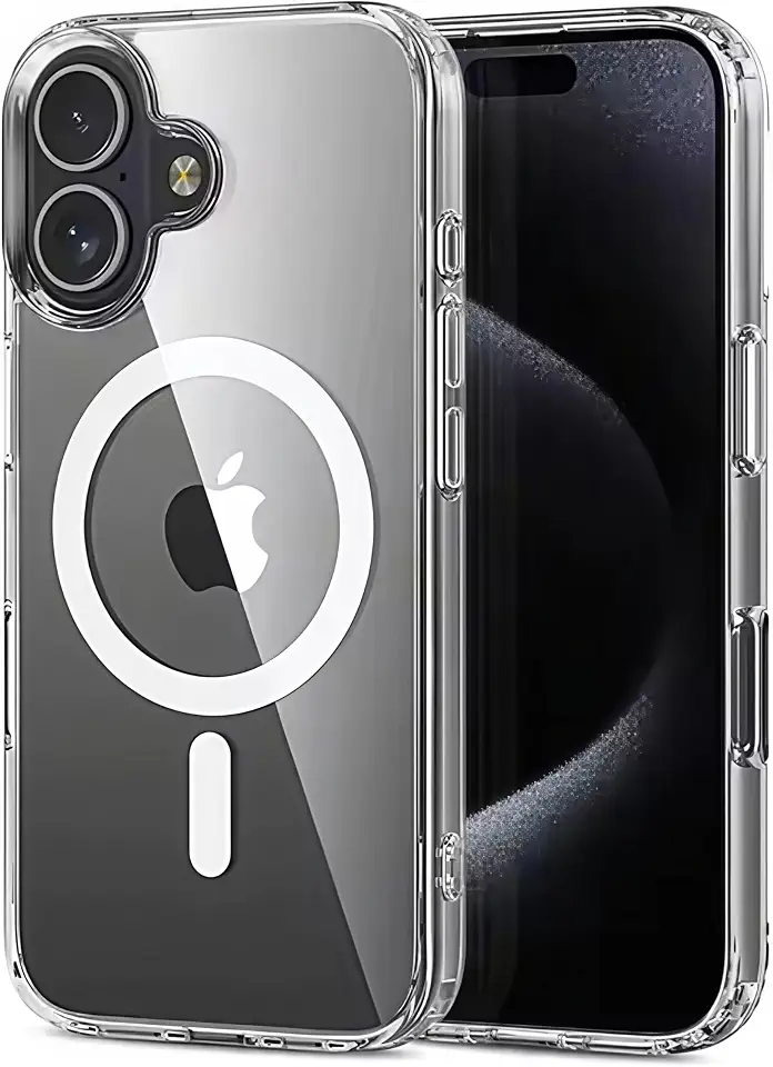 Capa Magnética para (Iphone 16) Transparente Premium compatível com Mag-Safe Anti Impacto e Anti Amarelamento (Iphone 16)
