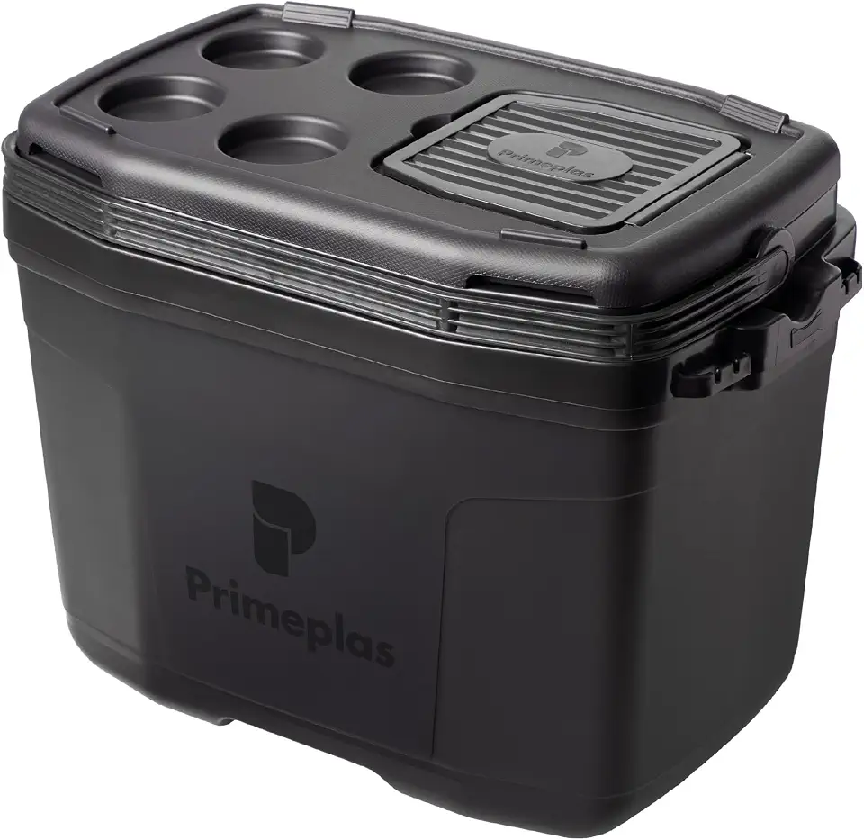 Caixa Térmica Grande 32 Litros Max 360 Primeplas 45 Latas Cor Preto