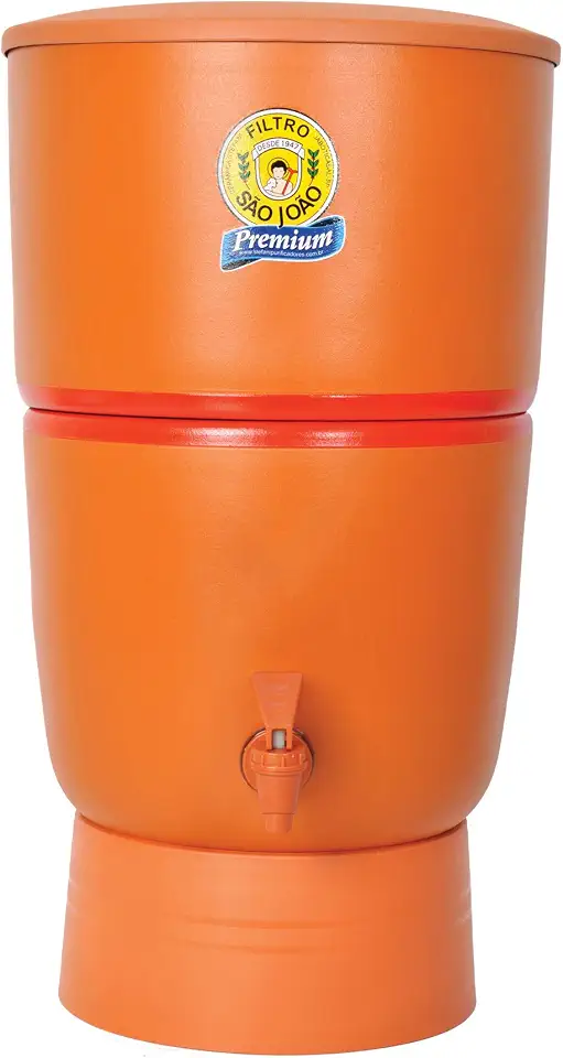 Filtro de Água de Barro Purificador São João com 3 Velas - 8 Litros Premium Filtro de Água de Barro Purificador São João com 3 Velas 8 Litros Premium