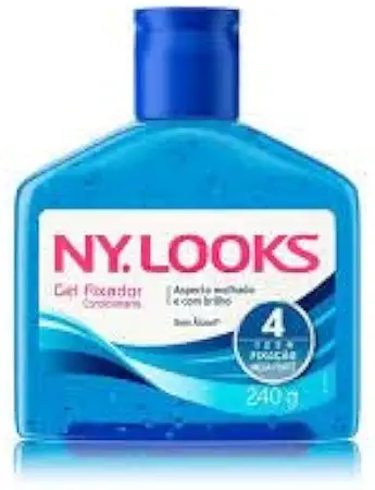 Gel Cabelo Ny. Looks 240g (Azul Mega Forte Nº4)