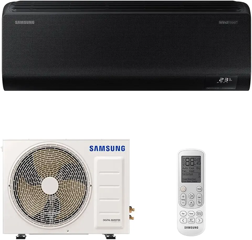 Ar Condicionado Split Inverter Samsung WindFree Black Edition 18.000 Btus Quente e Frio 220v
