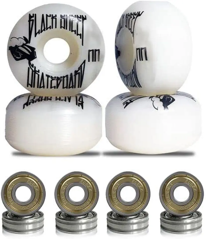 Roda para Skate Black Sheep 51mm Branca Dureza 90a com Rolamentos ABEC-5