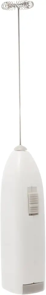 LYOR - Mini Mixer Misturador Elétrico para Bebidas - Inox e Plástico Branco - Eficiente e Compacto para Batidas e Misturas Rápidas