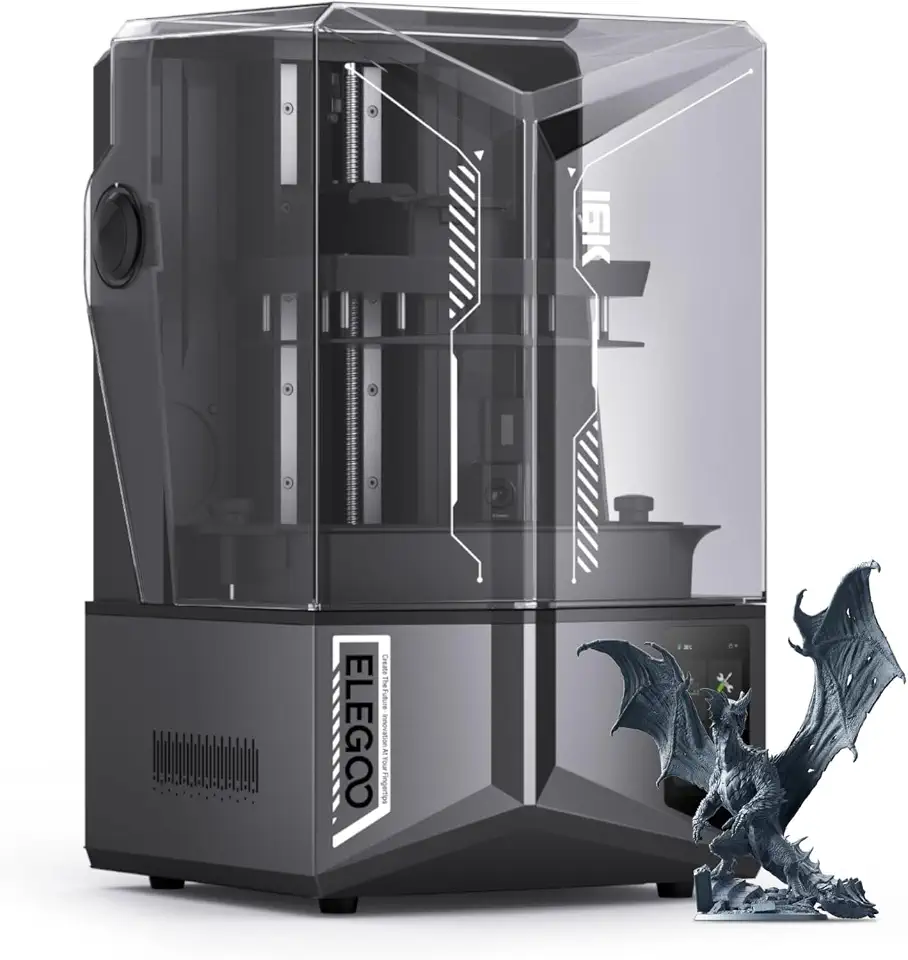 Impressora 3D de resina ELEGOO Saturn 4 Ultra 16K, Aquecimento de tanque inteligente, Impressão de alta velocidade de 150 mm/h, Tamanho de impressão grande de 8,33 × 4,66 × 8,66 polegadas