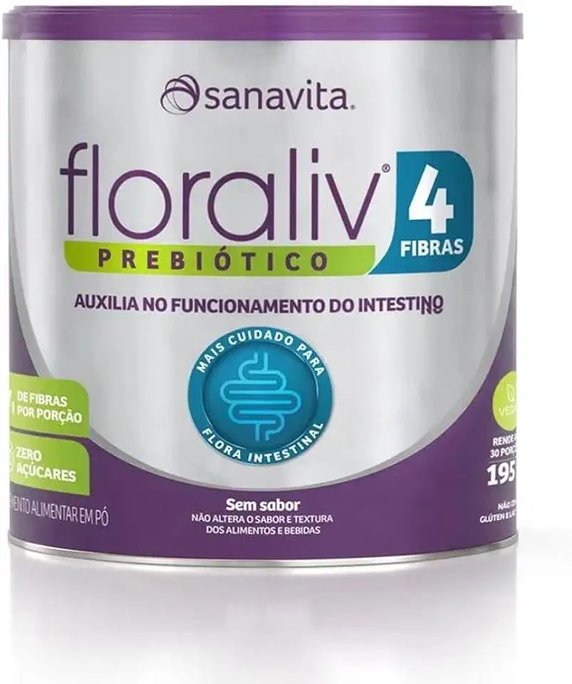 Sanavita Floraliv - Blend de Fibras para Saúde Intestinal - 195g