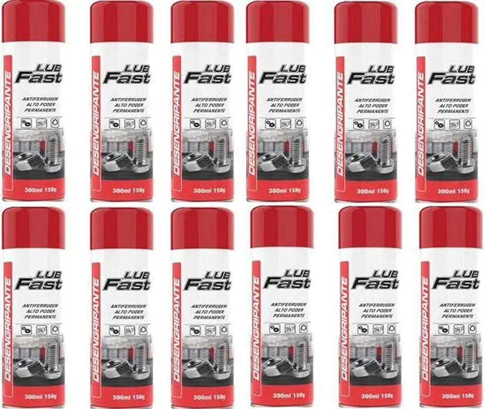 Óleo Protetivo Desengripante Spray 300ml Lub Fast C/ 12 Un. - Aeroflex