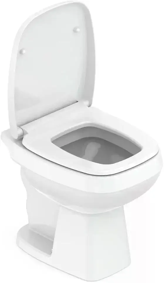 Celite Kit Bacia Convencional, Assento Polipropileno Soft Close e Complementos de Instalação City, Cor: Branco