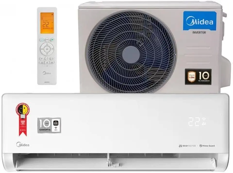 Ar Condicionado Split Inverter Midea AI Ecomaster 9000 BTUs Frio 220V 38EZVCA09M5