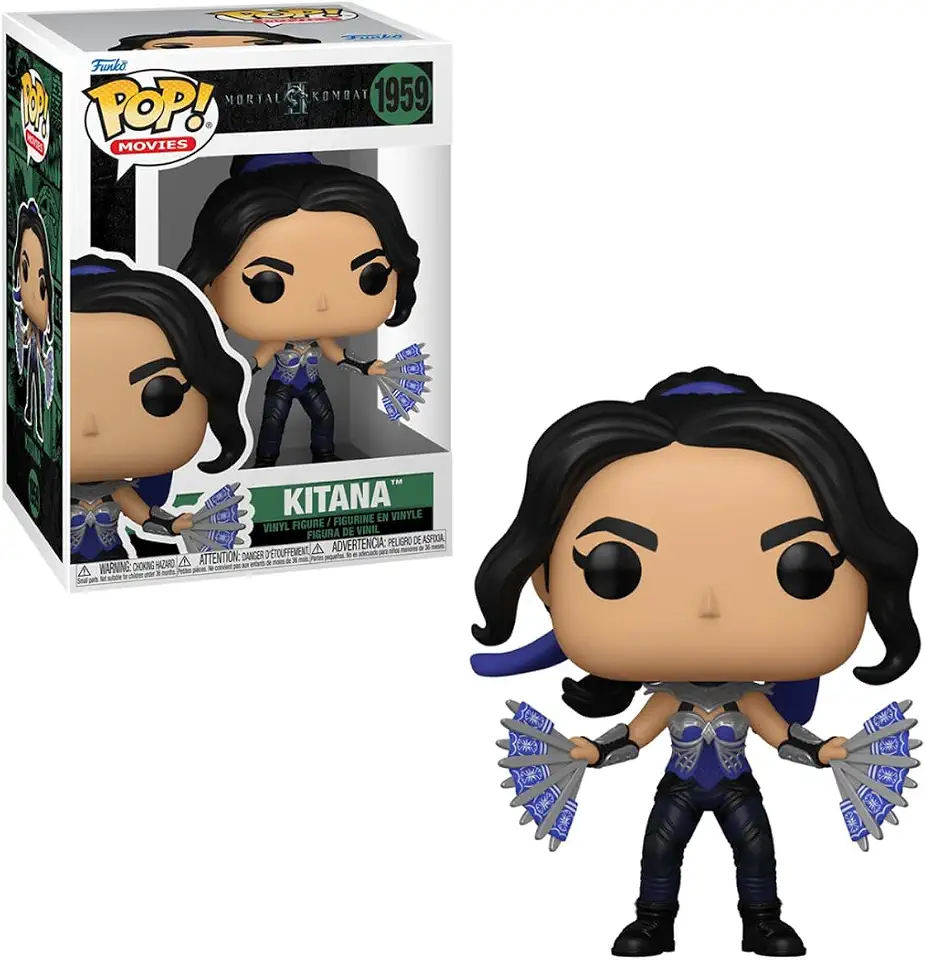 Candide, Boneco, Funko POP! Kitana, Mortal Kombat 2-10 cm