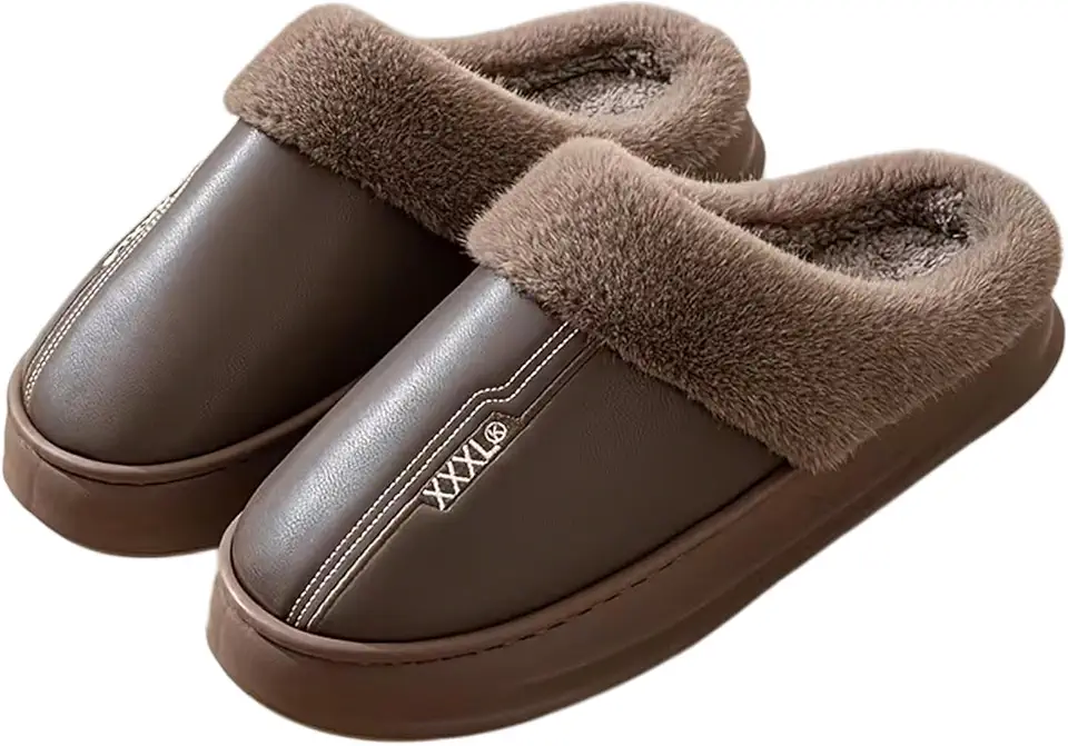 Pantufas Felpudas Impermeáveis para Homem, Antiderrapantes, Macias e Quentes. Pantufas Masculinas