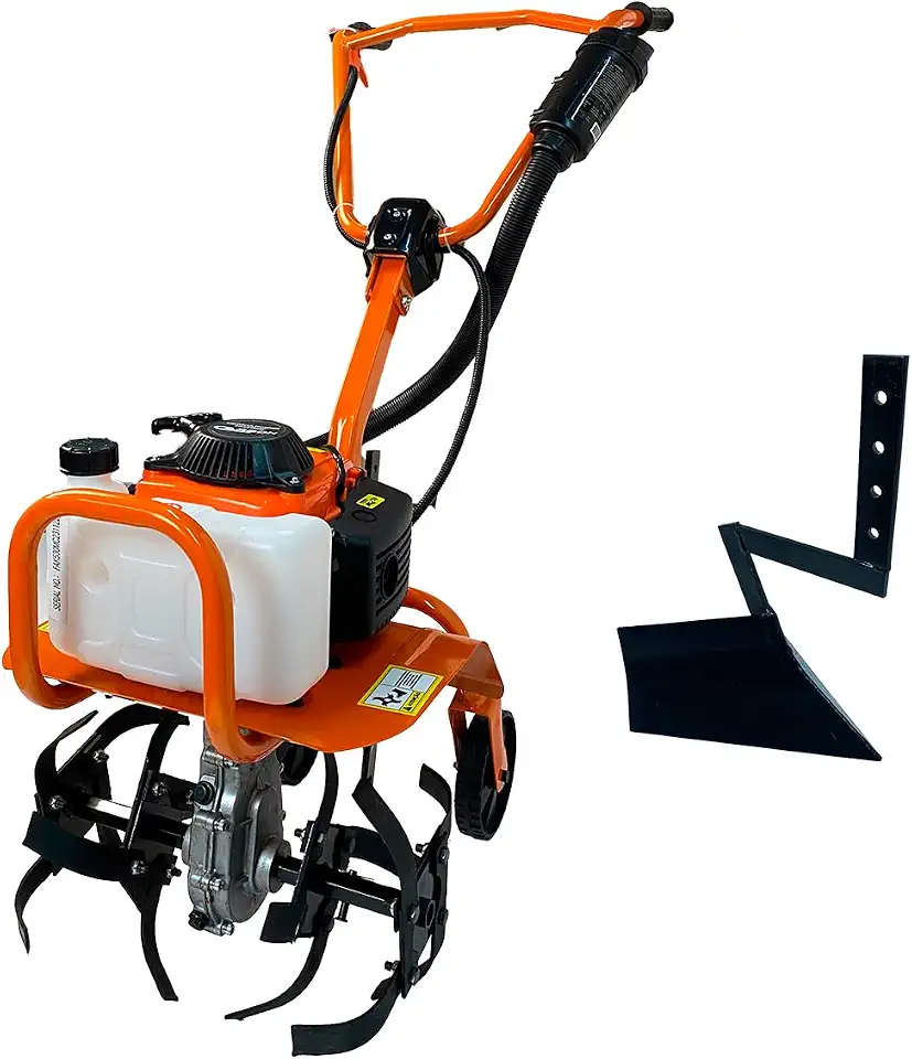 Motocultivador de Solo a Gasolina 3,6HP 53cc com Lâminas Cultivadoras + Sulcador Carbon Fak