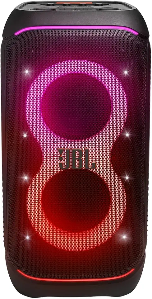 JBL, Caixa de Som, PartyBox Stage 320, Bluetooth, Portátil, Show de Luzes, À Prova de Respingos - 240W RMS - Preta