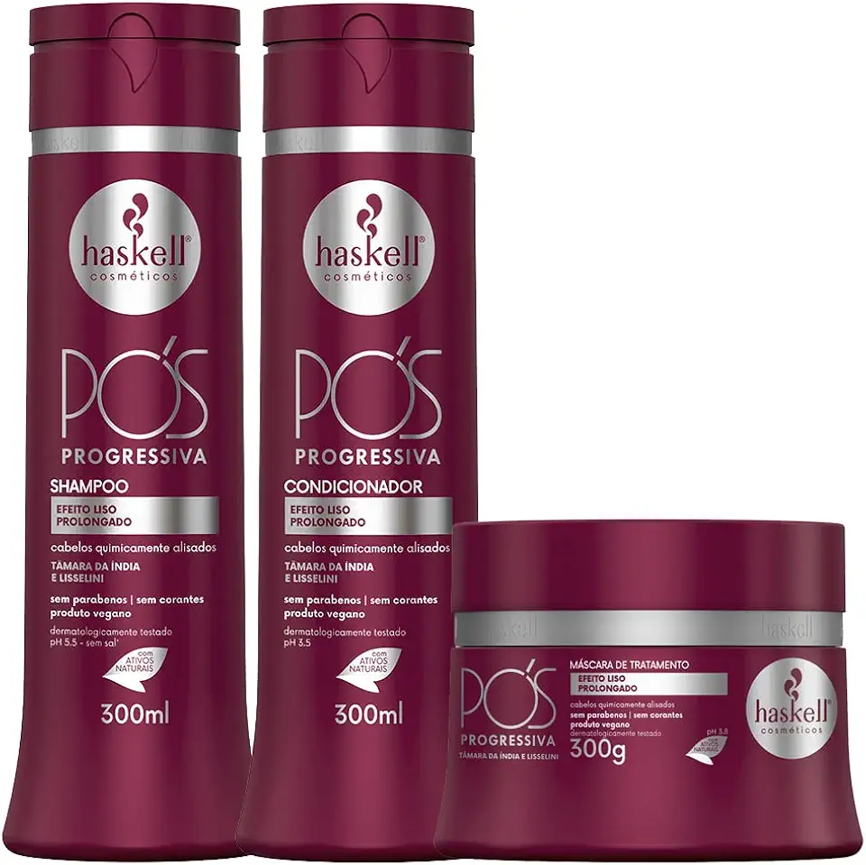 Kit Haskell Pós-Progressiva Tratamento (3 Produtos)