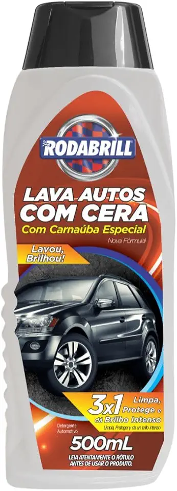 Lava Autos Com Cera Rodabrill 500Ml, Rodabrill